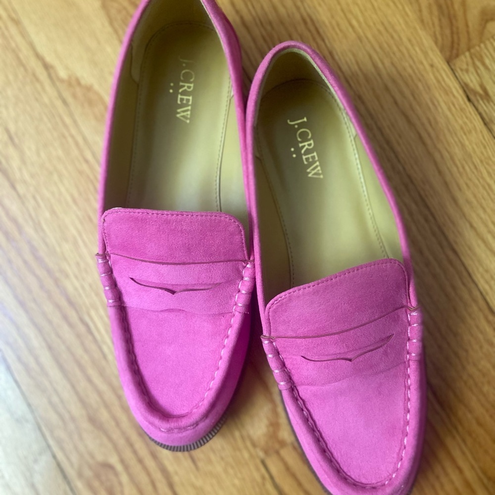 J CREW SUEDE LOAFERS